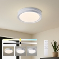 Brilagi - dimeriuojamas LED lubinis šviestuvas KREON LED/54W/230V 3000-6000K, juodas, skersmuo 38 cm + nuotolinis pultelis