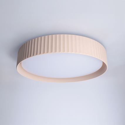 Brilagi - LUCIA dimeriuojamas LED lubinis šviestuvas LED/48W/230V 3000–6500K skersmuo 41 cm smėlio spalvos + nuotolinis valdymas