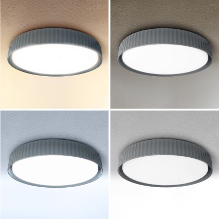 Brilagi - reguliuojamas LED lubų šviestuvas LUCIA LED/60W/230V 3000–6500K skersmuo 59 cm pilkas + su nuotolinio valdymo pultu