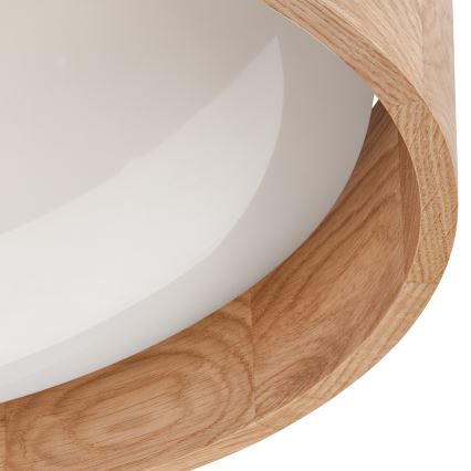 Brilagi - LED dimeriuojamas lubinis šviestuvas MANAROLA LED/24W/230V Ø 42 cm 3000–6500K ąžuolas + nuotolinis valdymas