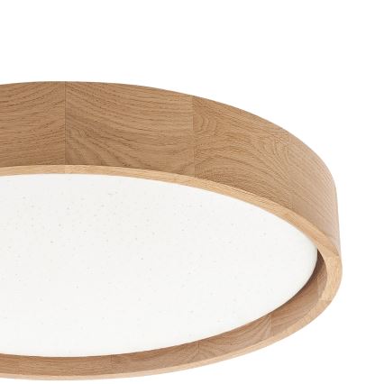 Brilagi - Dimeriuojamas LED lubų šviestuvas MANAROLA SMART STARS LED/24W/230V 3000-6000K Wi-Fi Tuya Beacon skersmuo 41 cm, ąžuolas + nuotolinis valdymas