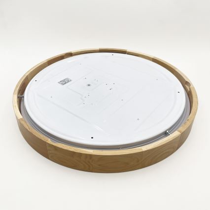 Brilagi - LED reguliuojamas lubinis šviestuvas MANAROLA SMART LED/36W/230V 3000-6000K Wi-Fi Tuya Beacon skersmuo 51 cm ąžuolas + su nuotolinio valdymo pulteliu