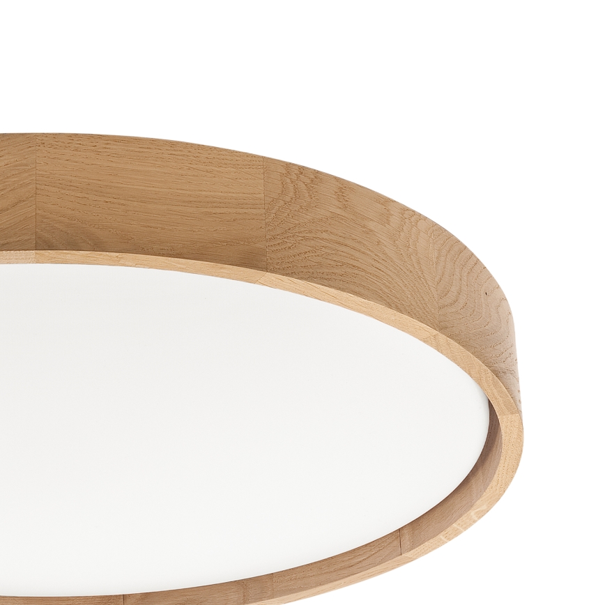 Brilagi - LED reguliuojamas lubinis šviestuvas MANAROLA SMART LED/36W/230V 3000-6000K Wi-Fi Tuya Beacon skersmuo 51 cm ąžuolas + su nuotolinio valdymo pulteliu
