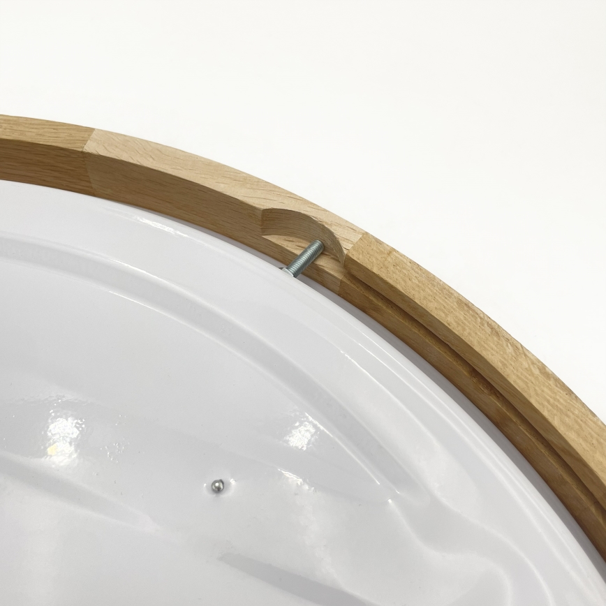 Brilagi - LED reguliuojamas lubinis šviestuvas MANAROLA SMART LED/36W/230V 3000-6000K Wi-Fi Tuya Beacon skersmuo 51 cm ąžuolas + su nuotolinio valdymo pulteliu