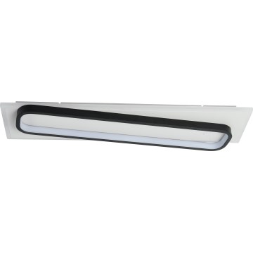 Brilagi - Dimeriuojamas LED lubinis šviestuvas OUTLINE LED/52W/230V 3000-6000K 15x60 cm balta/juoda + nuotolinis valdymas