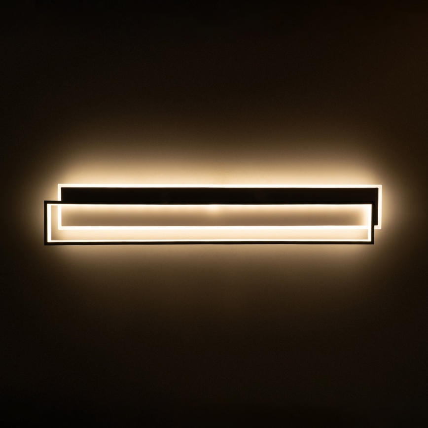 BRILAGI - Dimeriuojamas LED lubinis šviestuvas OUTLINE LED/90W/230V 3000-6000K 18x100 cm balta/juoda + nuotolinis valdymas
