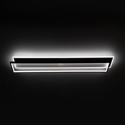 BRILAGI - Dimeriuojamas LED lubinis šviestuvas OUTLINE LED/90W/230V 3000-6000K 18x100 cm balta/juoda + nuotolinis valdymas