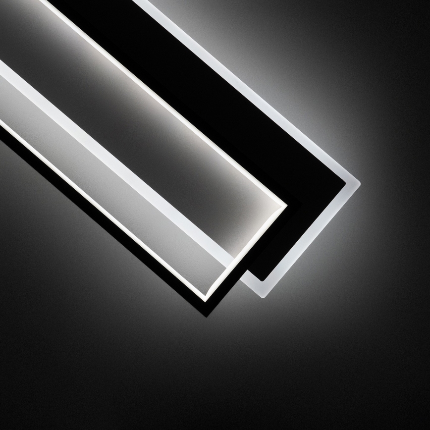 BRILAGI - Dimeriuojamas LED lubinis šviestuvas OUTLINE LED/90W/230V 3000-6000K 18x100 cm balta/juoda + nuotolinis valdymas
