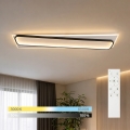 BRILAGI - dimeriuojamas LED lubinis šviestuvas OUTLINE LED/90W/230V 3000-6000K 18x100 cm balta/juoda + nuotolinio valdymo pultas
