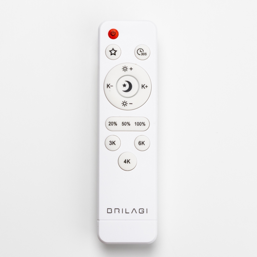 Brilagi - Reguliuojamas LED lubinis šviestuvas PINE LED/24W/230V, medinis, skersmuo 42 cm, 3000-6500K + nuotolinis valdymas