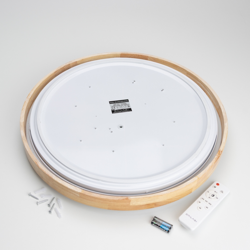 Brilagi - LED reguliuojamas lubų šviestuvas PINE LED/60W/230V Ø 52 cm 3000–6500K + nuotolinis valdymas