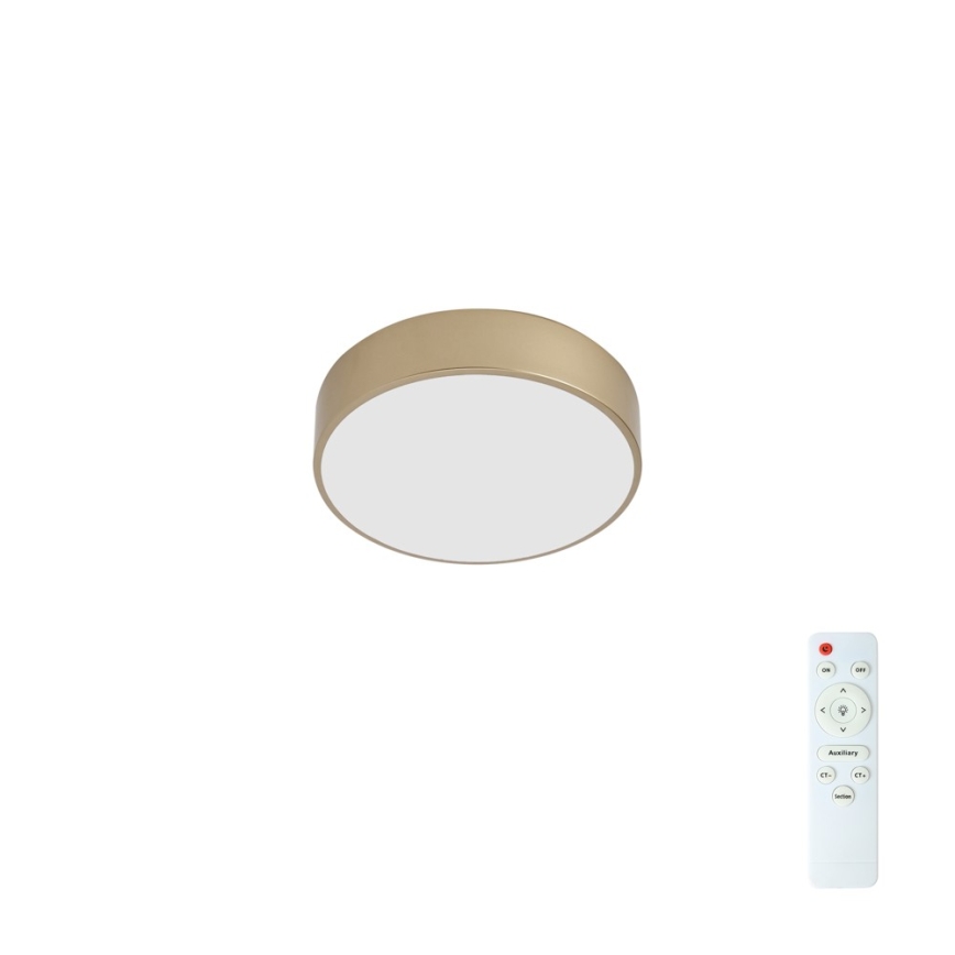 BRILAGI - reguliuojamas LED lubų šviestuvas POOL LED/24W/230V 3000-6000K skersmuo 20 cm auksinis + nuotolinis valdymas