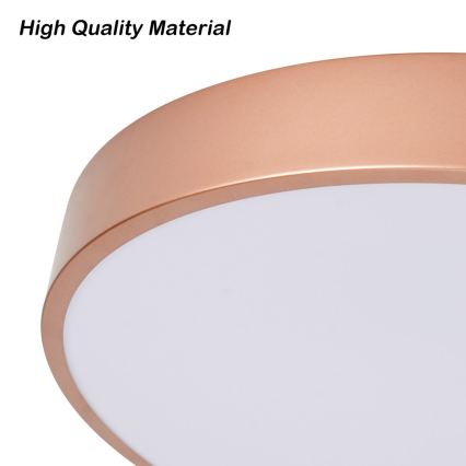 BRILAGI - Dimeriuojamas LED lubinis šviestuvas POOL, 60 W, 230 V, 3000–6000 K, skersmuo 50 cm, bronzinis + su nuotoliniu valdymu