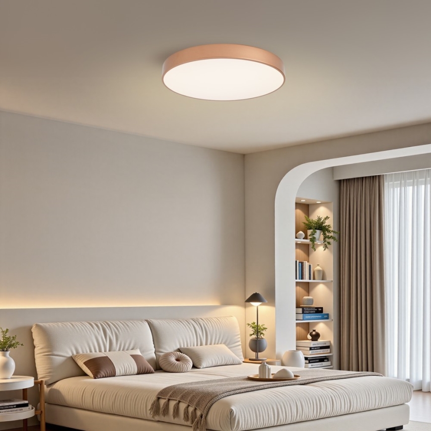 BRILAGI - Dimeriuojamas LED lubinis šviestuvas POOL LED/60W/230V 3000-6000K skersm. 60 cm bronzinis + nuotolinis valdymas