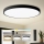 Brilagi - dimeriuojamas LED lubinis šviestuvas POOL SMART, 180 W, 230 V, 3000–6000 K, Ø 120 cm, Wi‑Fi Tuya, juodas, su nuotoliniu pultu