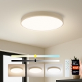 Brilagi - dimeriuojamas LED lubinis šviestuvas POOL SMART LED/60W/230V 3000-6000K skersmuo 50 cm Wi-Fi Tuya smėlinis + nuotolinio valdymo pultelis