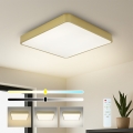 BRILAGI - Dimeriuojamas LED lubinis šviestuvas POOL SQUARE LED/36W/230V 3000-6000K 40x40 cm auksinis + nuotolinis valdymas