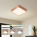 BRILAGI - Dimeriuojamas LED lubinis šviestuvas POOL SQUARE LED/36W/230V 3000-6000K 40x40 cm bronzinis + su nuotoliniu pulteliu