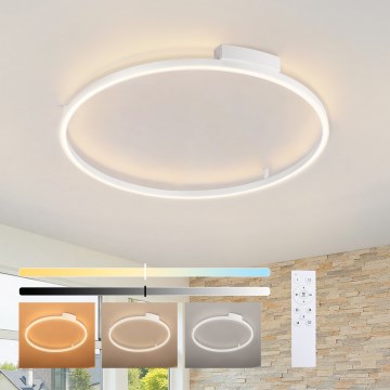 Brilagi - Dimeriuojamas LED lubinis šviestuvas PORTOFINO LED/60W/230V 3000-6000K skersmuo 80 cm balta + nuotolinis valdymas