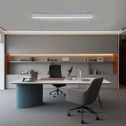 Brilagi - Dimeriuojamas LED lubinis šviestuvas SLEEKLINE SMART LED/40W/230V 3000-6000K Wi-Fi Tuya sidabrinis + nuotolinis valdymas