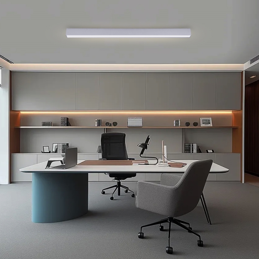 Brilagi - Dimeriuojamas LED lubinis šviestuvas SLEEKLINE SMART LED/40W/230V 3000-6000K Wi-Fi Tuya sidabrinis + nuotolinis valdymas