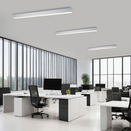 Brilagi - Dimeriuojamas LED lubinis šviestuvas SLEEKLINE SMART LED/40W/230V 3000-6000K Wi-Fi Tuya sidabrinis + nuotolinis valdymas