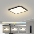 Brilagi - Dimeriuojamas LED lubinis šviestuvas SLIMFRAME LED/25W/230V 30x30 cm 3000-6000K juoda + nuotolinis valdymas