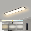 Brilagi - dimeriuojamas LED lubinis šviestuvas SLIMFRAME LED/58W/230V 120x30 cm 3000-6000K juodas + nuotolinis valdymas