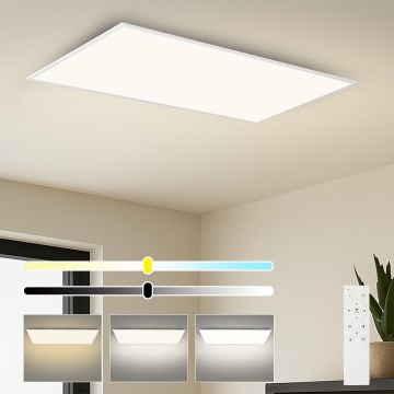 Brilagi - Dimeriuojamas LED lubinis šviestuvas SLIMFRAME LED/80W/230V 120x60 cm 3000-6000K baltas + nuotolinis valdymas