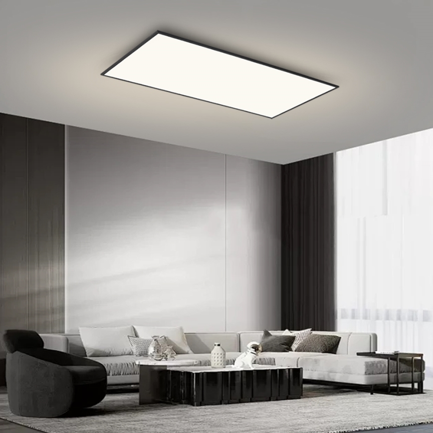 BRILAGI - LED dimeriuojamas lubinis šviestuvas SLIMFRAME LED/80W/230V 120x60 cm 3000-6000K juodas + su nuotoliniu pulteliu