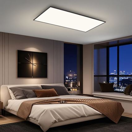 BRILAGI - LED dimeriuojamas lubinis šviestuvas SLIMFRAME LED/80W/230V 120x60 cm 3000-6000K juodas + su nuotoliniu pulteliu
