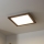 Brilagi - Dimeriuojamas LED lubinis šviestuvas SLIMFRAME WOOD LED/36W/230V 49,5x49,5 cm 3000-6000K tamsiai ruda + nuotolinis valdymas