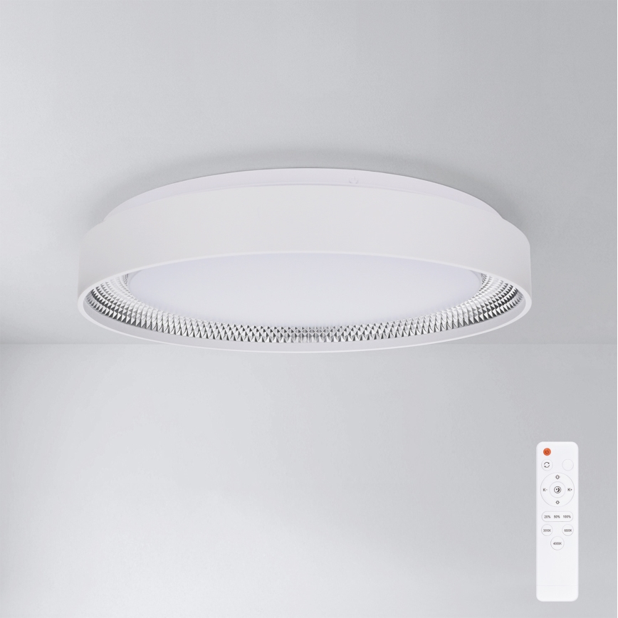 Brilagi - Dimeriuojamas LED lubinis šviestuvas WALDO LED/48W/230V 3000-6500K skersm. 40 cm balta/sidabrinė + su nuotoliniu pultu