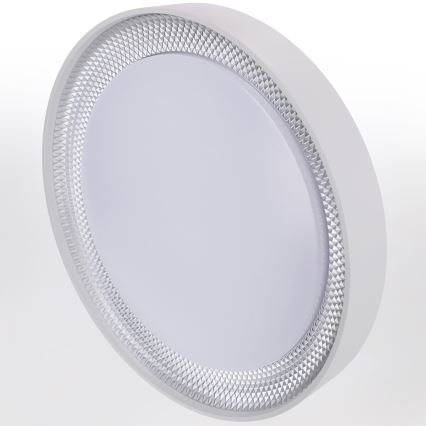 Brilagi - Dimeriuojamas LED lubinis šviestuvas WALDO LED/48W/230V 3000-6500K skersm. 40 cm balta/sidabrinė + su nuotoliniu pultu