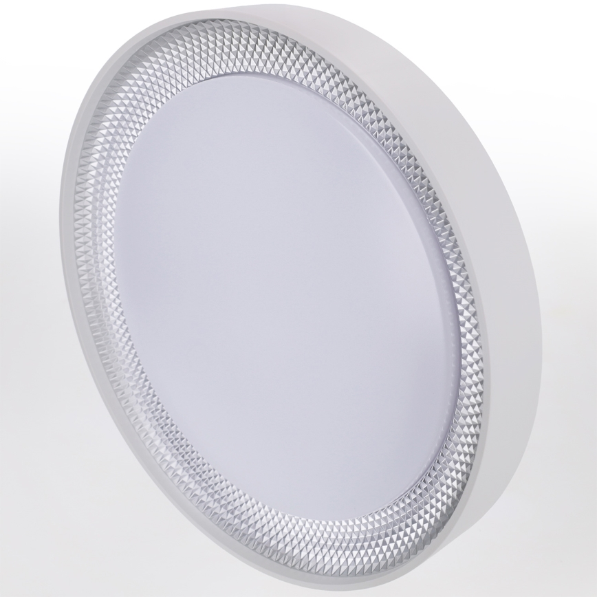 Brilagi - Dimeriuojamas LED lubinis šviestuvas WALDO LED/48W/230V 3000-6500K skersm. 40 cm balta/sidabrinė + su nuotoliniu pultu