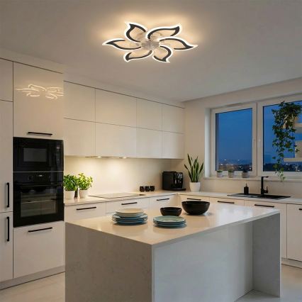 Brilagi - reguliuojamas LED lubų ventiliatorius LED/34 W/230 V 3000–6500 K, skersmuo 83 cm, juodas + su nuotoliniu pulteliu