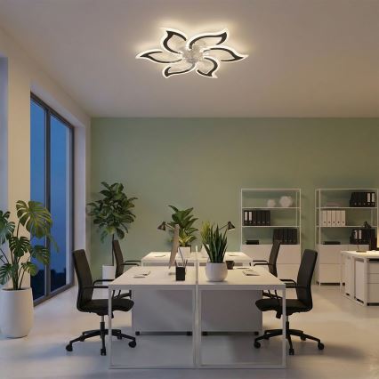 Brilagi - reguliuojamas LED lubų ventiliatorius LED/34 W/230 V 3000–6500 K, skersmuo 83 cm, juodas + su nuotoliniu pulteliu