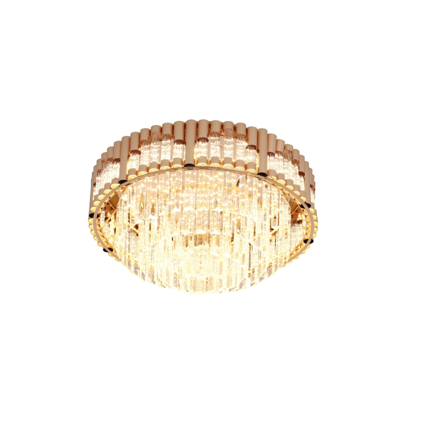 Brilagi - dimeruojamas LED lubų šviestuvas CROWN LED/41W/230V 3000-6000K, skersmuo 48 cm, auksinis + nuotolinis valdymas