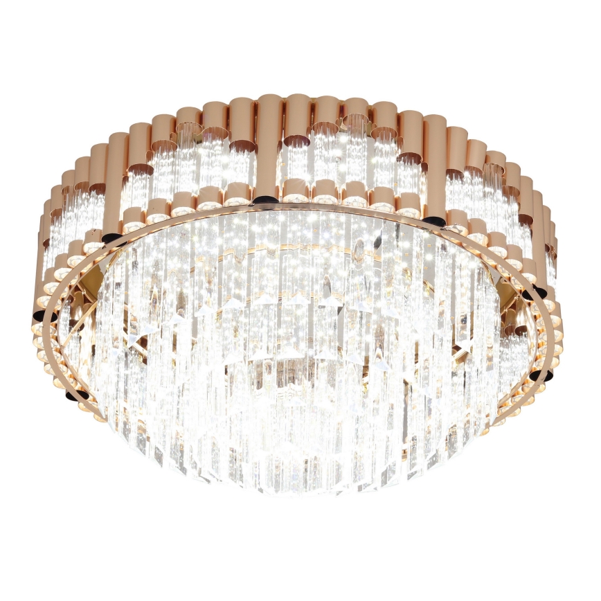Brilagi - dimeruojamas LED lubų šviestuvas CROWN LED/41W/230V 3000-6000K, skersmuo 48 cm, auksinis + nuotolinis valdymas