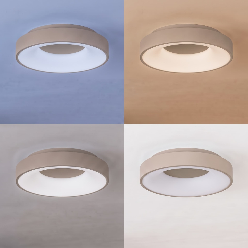BRILAGI - LED dimeriuojamas lubinis šviestuvas FALCON II LED/67W/230V 3000-6500K skersmuo 40 cm smėlio spalvos + su nuotoliniu pulteliu