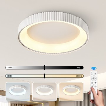 BRILAGI - Dimeriuojamas LED lubų šviestuvas FALCON MODERN LED/54W/230V 3000-6000K skers. 60 cm balta + nuotolinis pultelis