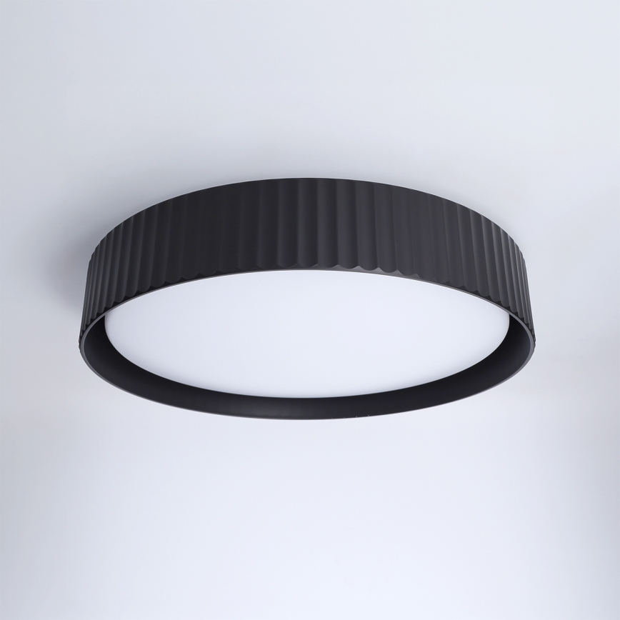 Brilagi - reguliuojamas LED lubinis šviestuvas LUCIA LED/48W/230V 3000-6500K skersmuo 41 cm juodas + nuotolinio valdymo pultas