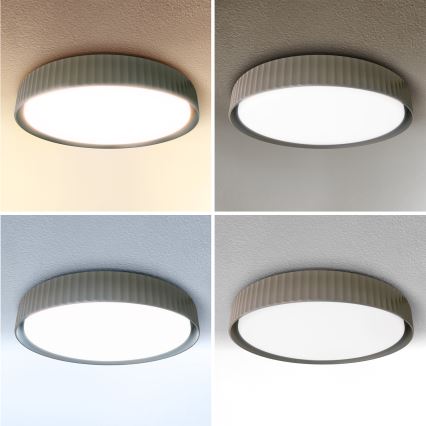 Brilagi - Dimeriuojamas LED lubinis šviestuvas LUCIA LED/48W/230V 3000-6500K skersmuo 41 cm taupe + nuotolinis valdymas