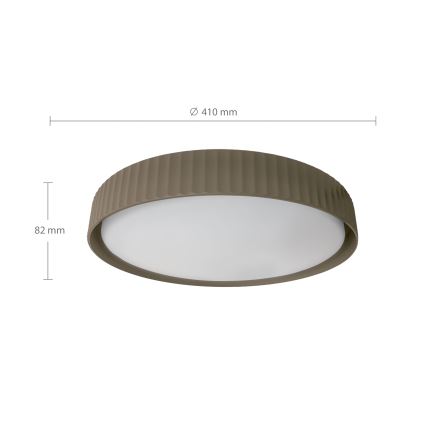 Brilagi - Dimeriuojamas LED lubinis šviestuvas LUCIA LED/48W/230V 3000-6500K skersmuo 41 cm taupe + nuotolinis valdymas