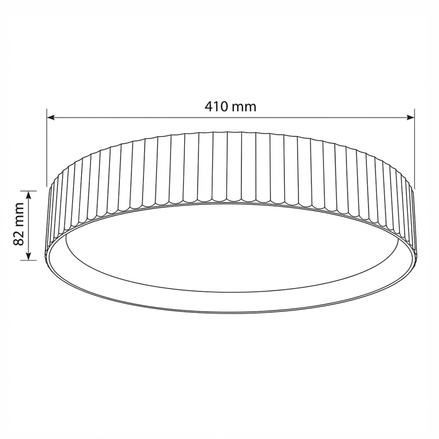 Brilagi - Dimeriuojamas LED lubinis šviestuvas LUCIA LED/48W/230V 3000-6500K skersmuo 41 cm taupe + nuotolinis valdymas