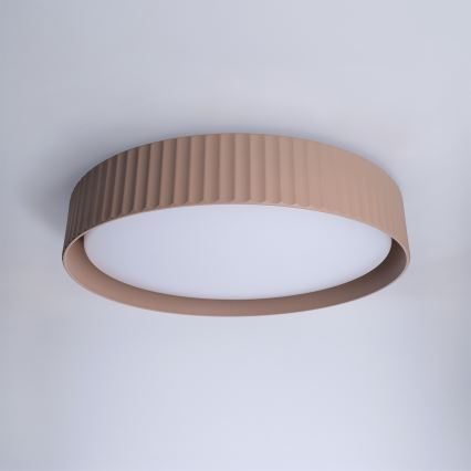 Brilagi - reguliuojamas LED lubų šviestuvas LUCIA LED/48W/230V 3000–6500 K skersmuo 41 cm ruda + nuotolinis valdymas