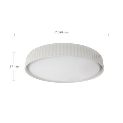 Brilagi - reguliuojamas LED lubinis šviestuvas LUCIA LED/60W/230V 3000-6500K Ø 59 cm baltas + nuotolinis valdymas