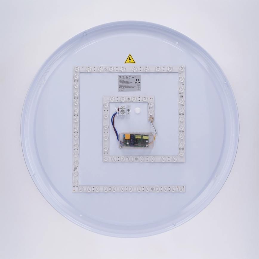 Brilagi - reguliuojamas LED lubinis šviestuvas LUCIA LED/60W/230V 3000-6500K Ø 59 cm baltas + nuotolinis valdymas