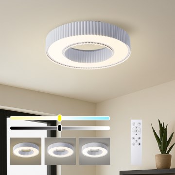 Brilagi - Dimeriuojamas LED lubų šviestuvas LUMIX LED/48W/230V 3000-6000K baltas, skersmuo 50 cm + nuotolinis valdymas