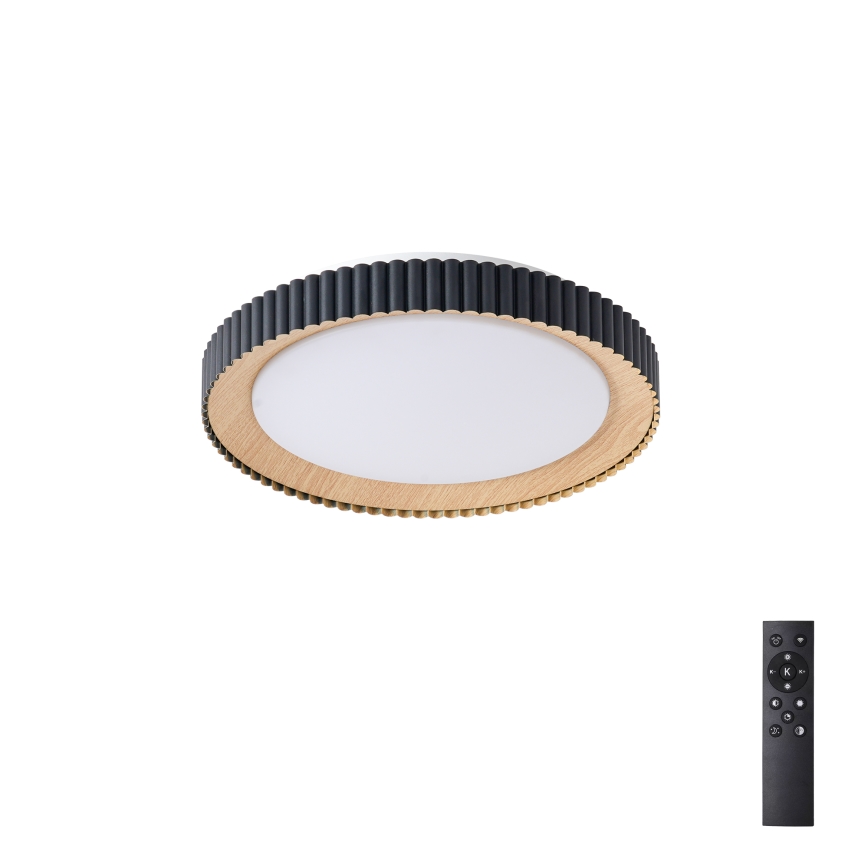 Brilagi - reguliuojamas LED lubų šviestuvas NEXO LED/48W/230V 3000-6000K juodas skersmuo 43 cm + nuotolinis valdymas